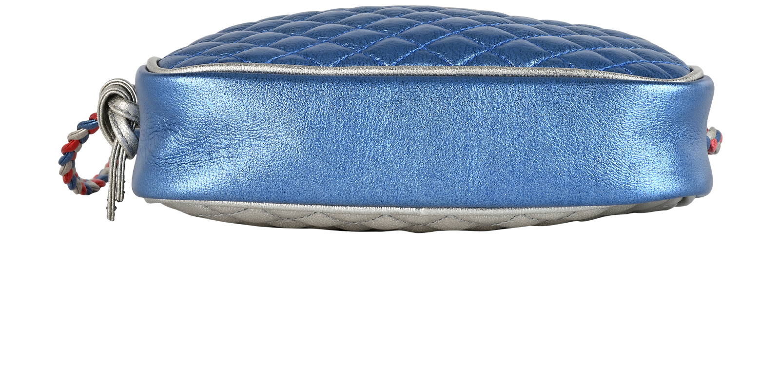 Mini Dome Trapuntata, &pound;550, Handbags, Blue/Red, Leather, Top view